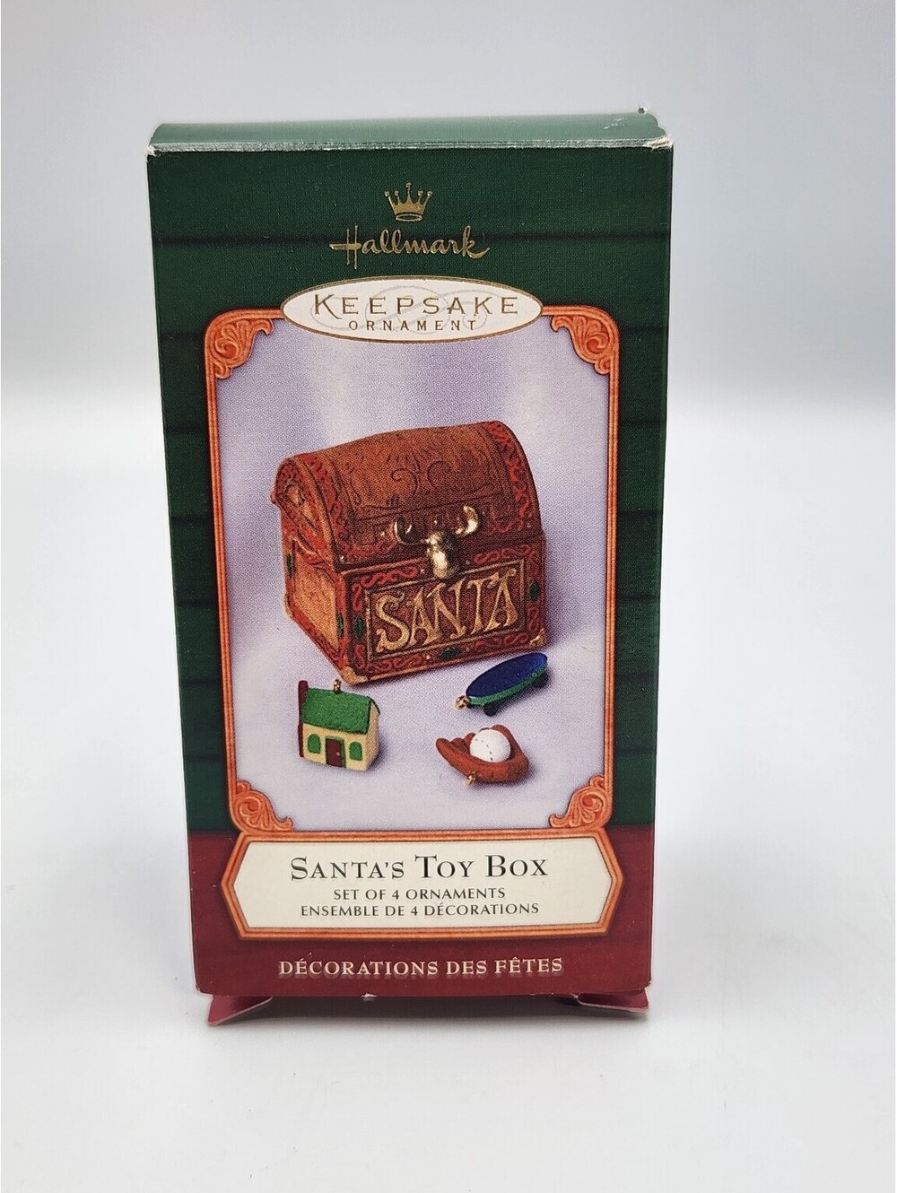 Hallmark Keepsake Ornament 2001 Santa's Toy Box Set of 4 Ornaments QXI5392 - E11